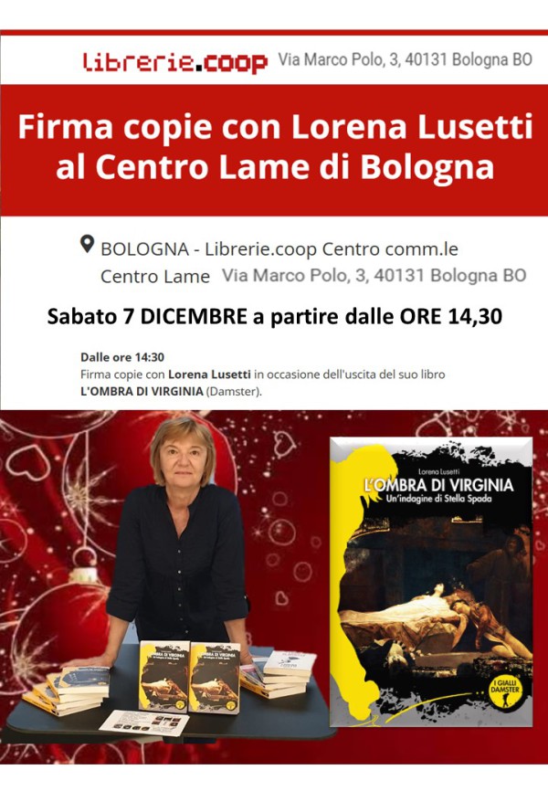 7 dicembre 2024 Firma Copie con lorena Lusetti al Centro Lame